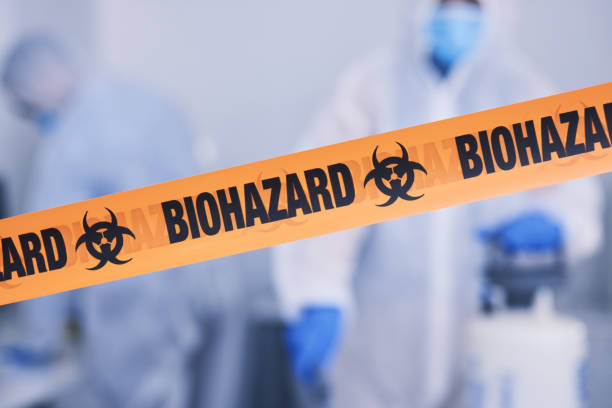 Professional Biohazard Cleanup technician working in Wadsworth, IL